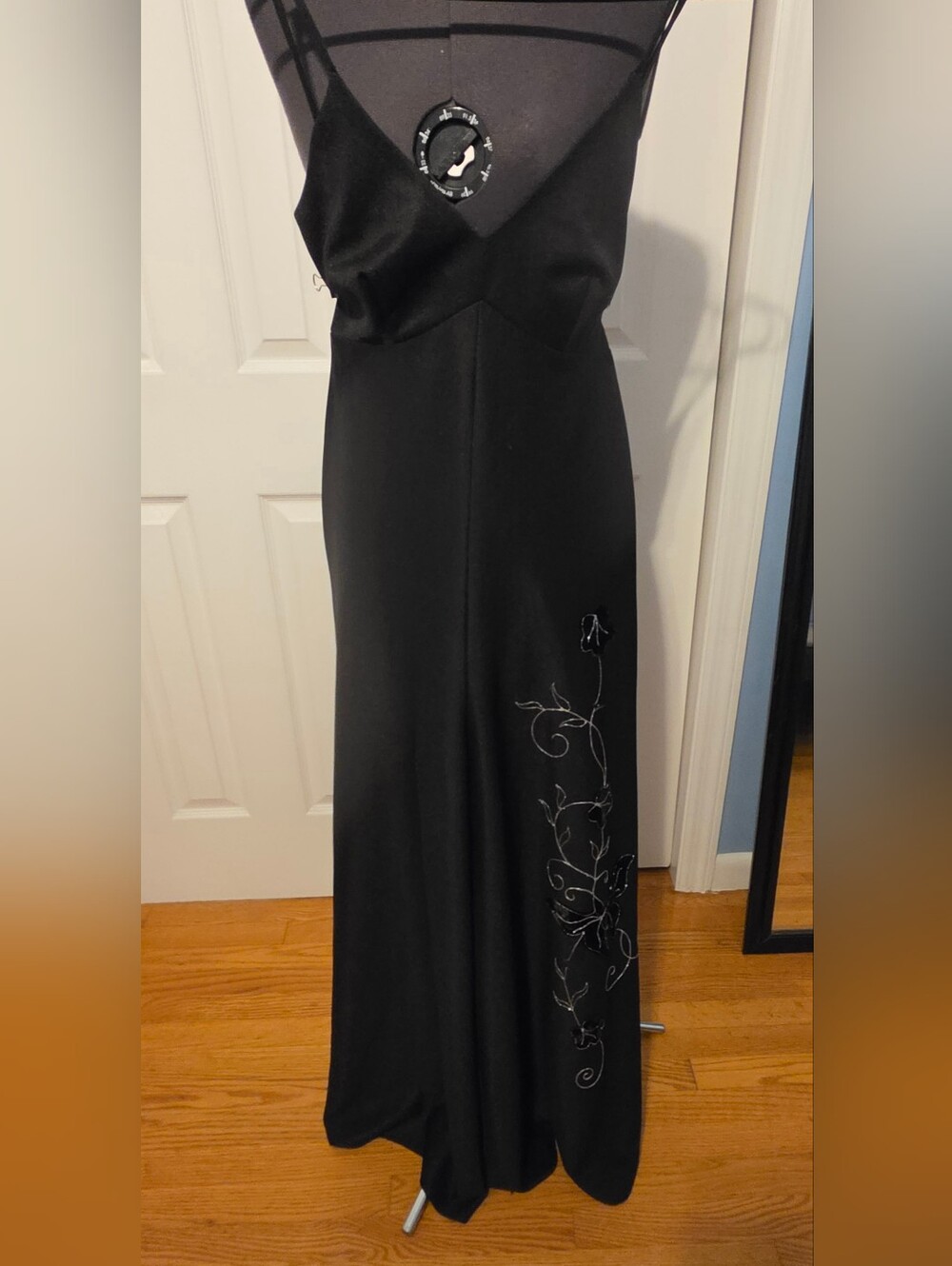Black Embroidered Vintage Union Made Jumpsuit